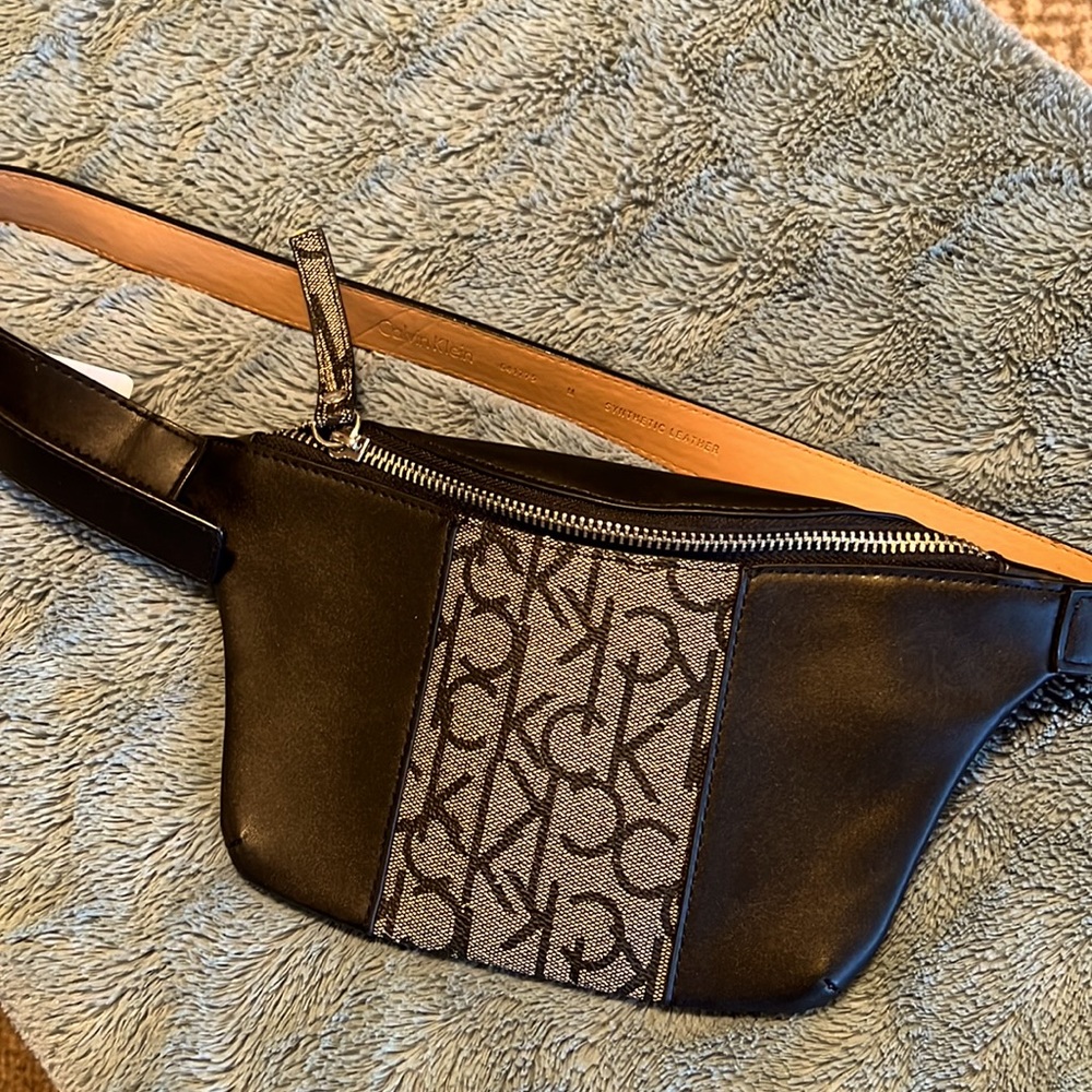 Calvin Klein Black Belt bag- Brand new with no tag 🏷.